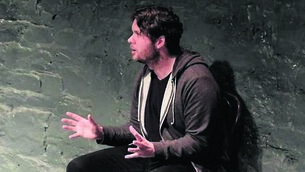 <p class="contextmenu internal_Caption">A poster for Timothy O’Mahony’s play, The Story</p>