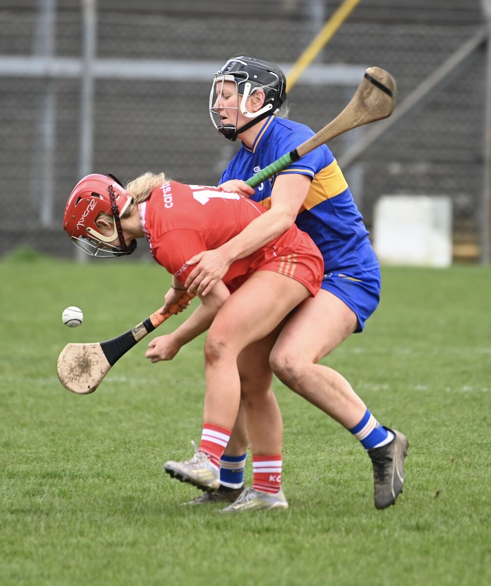 Cork's Hayley Ryan wins a free against Karen Kennedy, Tipperary, at Páirc Uí Rinn. Picture: Larry Cummins Cork's Hayley Ryan wins a free against Karen Kennedy, Tipperary, at Páirc Uí Rinn. Picture: Larry Cummins