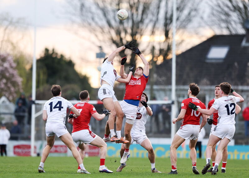 Ian Maguire of Cork in action against Callum Bolton of Kildare. Picture: Michael P Ryan/Sportsfile Ian Maguire of Cork in action against Callum Bolton of Kildare. Picture: Michael P Ryan/Sportsfile