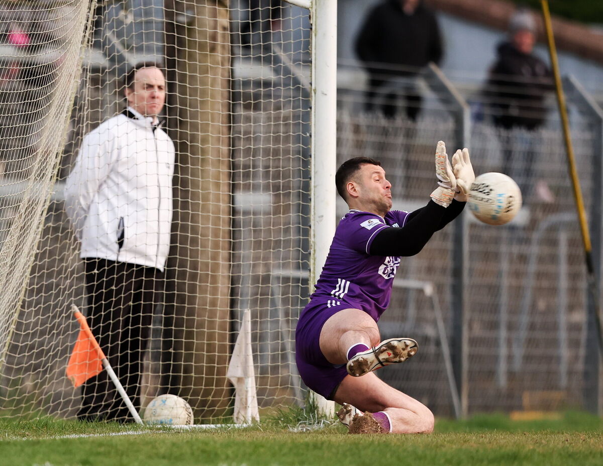 Cork goalkeeper Micheál Aodh Martin saves a penalty from Jack McKevitt of Kildare. Picture: Michael P Ryan/Sportsfile Cork goalkeeper Micheál Aodh Martin saves a penalty from Jack McKevitt of Kildare. Picture: Michael P Ryan/Sportsfile