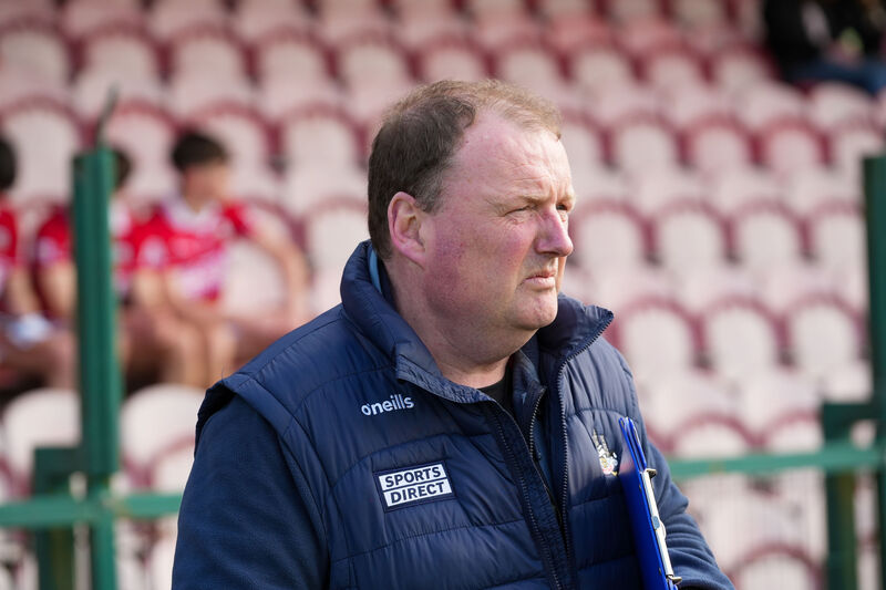 Cork minor football manager Keith Ricken during Saturday's challenge match against Kildare at MTU Cork. Picture: Noel Sweeney