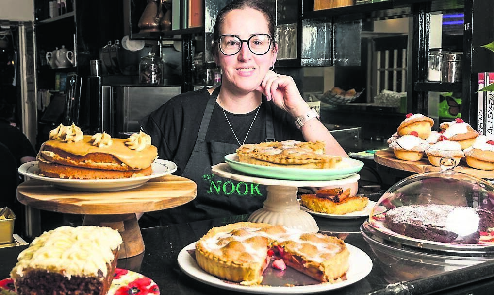 Pastry Chef Eavan Foley with some of her freshly baked cakes at The Nook