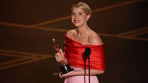<p>Jessie Buckley accepts the award for Best Actress in a Leading Role for "Hamnet" onstage during the 98th Annual Academy Awards at the Dolby Theatre in Hollywood, California on March 15, 2026. (Photo by Patrick T. Fallon / AFP via Getty Images)</p> <p>Jessie Buckley accepts the award for Best Actress in a Leading Role for "Hamnet" onstage during the 98th Annual Academy Awards at the Dolby Theatre in Hollywood, California on March 15, 2026. (Photo by Patrick T. Fallon / AFP via Getty Images)</p>