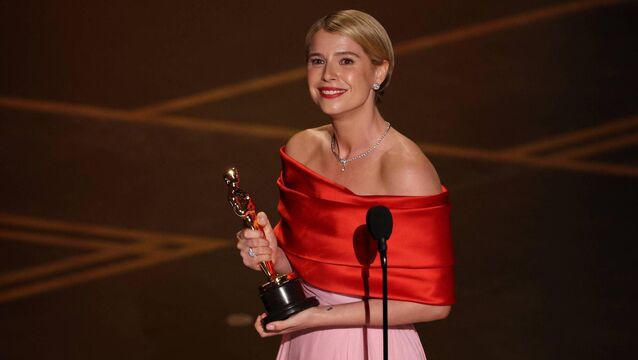 <p>Jessie Buckley accepts the award for Best Actress in a Leading Role for "Hamnet" onstage during the 98th Annual Academy Awards at the Dolby Theatre in Hollywood, California on March 15, 2026. (Photo by Patrick T. Fallon / AFP via Getty Images)</p>
