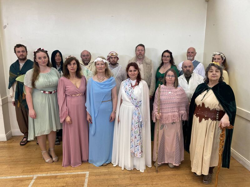 Some of the cast members of L'Orfeo. 