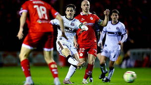 Inpho Dawson Devoy shoots on goal 16/3/2026