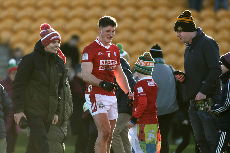 Cork's Colm O'Callaghan signs an autography for a young supporter this year. Picture: INPHO/Bryan Keane