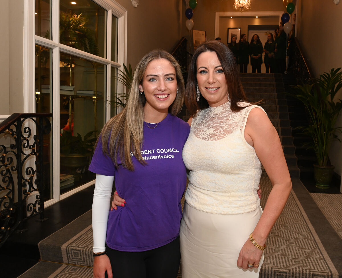  Leaving certificate pupil Hannah Stuart and mum Sandra Barry-Stuart.