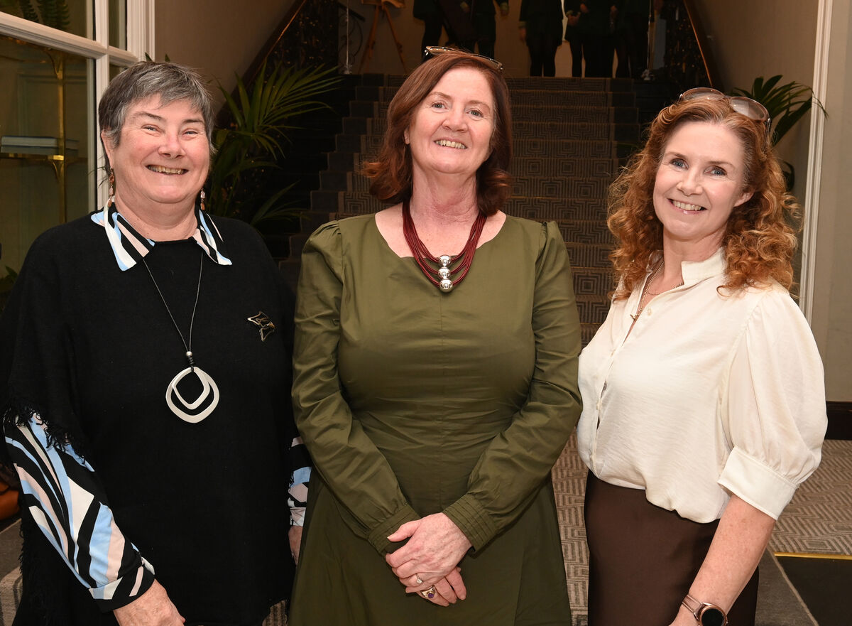  Hurley sisters Orla, Sharon and Aileen at the lunch.