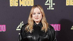 Nicola Coughlan wows in black leather ensemble at Big Mood screening
