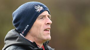 <p>Paudie Kissane on the sideline at a game between Douglas and Clonakilty.  Picture: Eddie O'Hare</p>