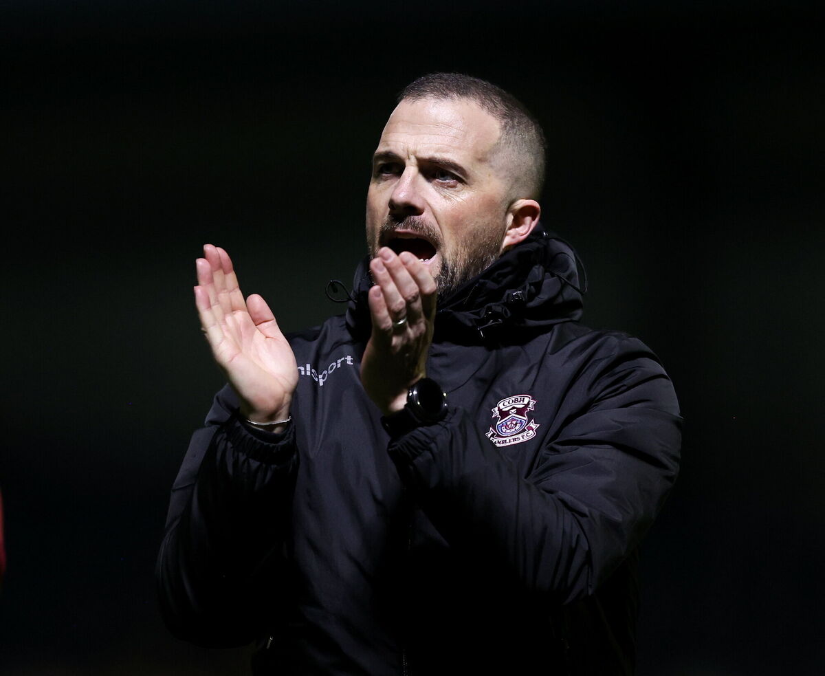 Cobh Ramblers manager Fran Rockett. Picture:Michael P Ryan/Sportsfile