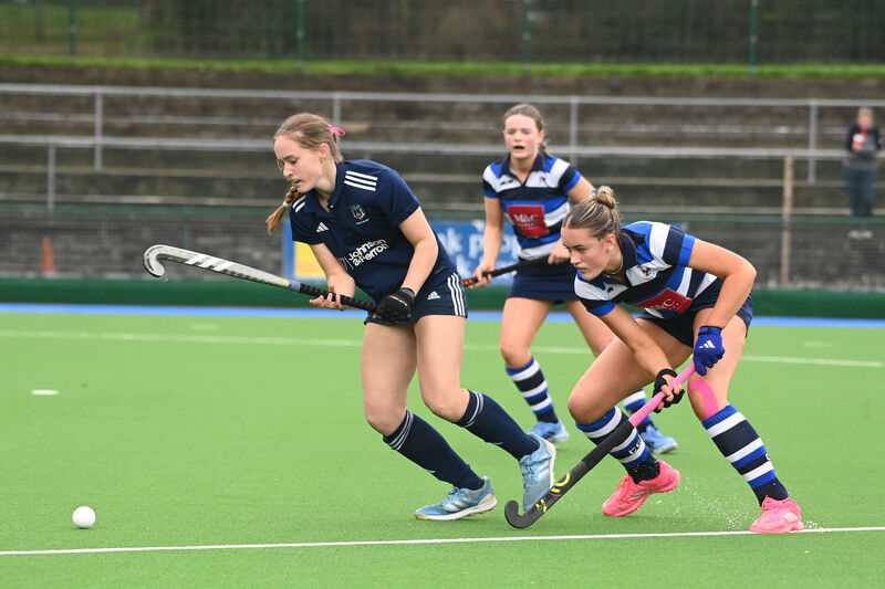  Katie Burke in action for Scoil Mhuire College against Cresent College Comprehensive in the So-Hockey Munster Senior Girls Schools Cup final at Garryduff Sports Centre. Burke was named Player of the Game in their win over Banbridge in the Kate Russell All-Ireland competition. Picture: Larry Cummins