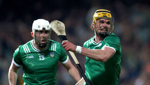 <p>RELENTLESS: Limerick goalscorers Aaron Gillane and Cathal O'Neill shared 2-10 between them as they beat Galway to reach the league final. Picture: INPHO/James Crombie</p>