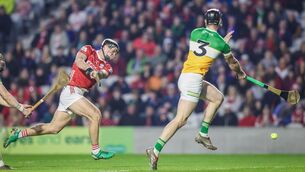 <p>Barry Walsh scores Cork's goal in Saturday's Allianz HL Division 1A win over Offaly at SuperValu Páirc Uí Chaoimh. Picture: Inpho/David Ribeiro</p> <p>Barry Walsh scores Cork's goal in Saturday's Allianz HL Division 1A win over Offaly at SuperValu Páirc Uí Chaoimh. Picture: Inpho/David Ribeiro</p>