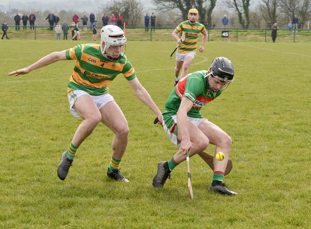 Blackrock’s James Ryan tackles Fr O'Neill's Tadhg O'Donoghue Brosnan. Picture: Noel Sweeney Blackrock’s James Ryan tackles Fr O'Neill's Tadhg O'Donoghue Brosnan. Picture: Noel Sweeney