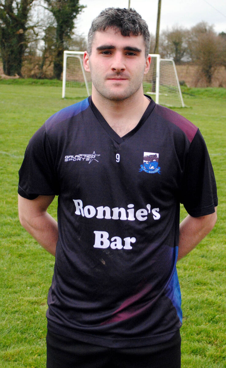 CFC Banteer's Stephen Sheehan, who grabbed a brace in his side's 3-1 victory over Strand A at Ballyanley.