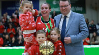 Niamh Dwyer with her niece Frankie Desmond and her children Reece and Eden and Jason Thornton 17/1/2026