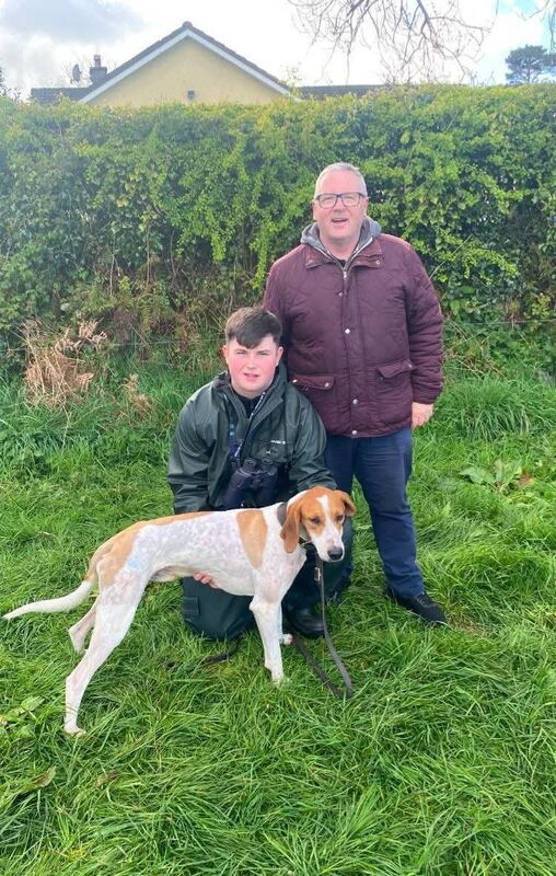 Cork Draghunting: Sean and John O'Sullivan with Sean T of Griffin United winner of the Sonny Cummins Memorial Senior Draghunt at Ballineen.