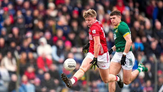 <p>Cork's Dara Sheedy in action against Meath this year. Picture: INPHO/James Lawlor</p>