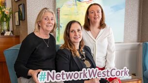 <p>Network Ireland West Cork President Anna Groniecka with Network Ireland Vice President Susan Collins Duggan, and Carol Barrett, owner/manager of Dunmore House Hotel, Clonakilty, where the Network Ireland West Cork Businesswoman of the Year Awards will be held on May 21.</p>