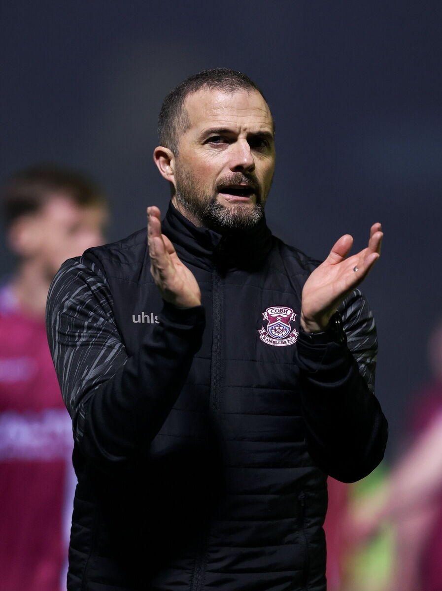 Cobh Ramblers manager Fran Rockett after the SSE Airtricity Men's First Division match between Cobh Ramblers and Bray Wanderers at St Colman's Park in Cobh, Cork. Photo by Michael P Ryan/Sportsfile