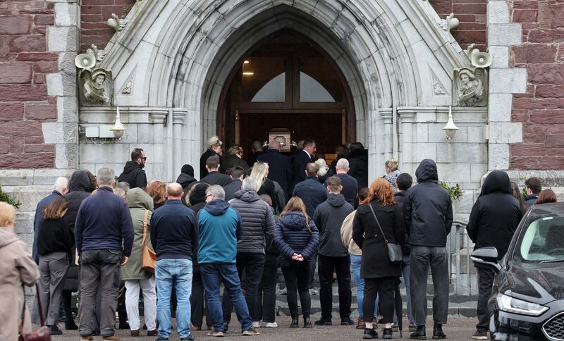 Funeral of Oleksandr Zhyvytskyi, at The Cathedral of St Mary &amp; St. Anne, North Cathedral, Cork.