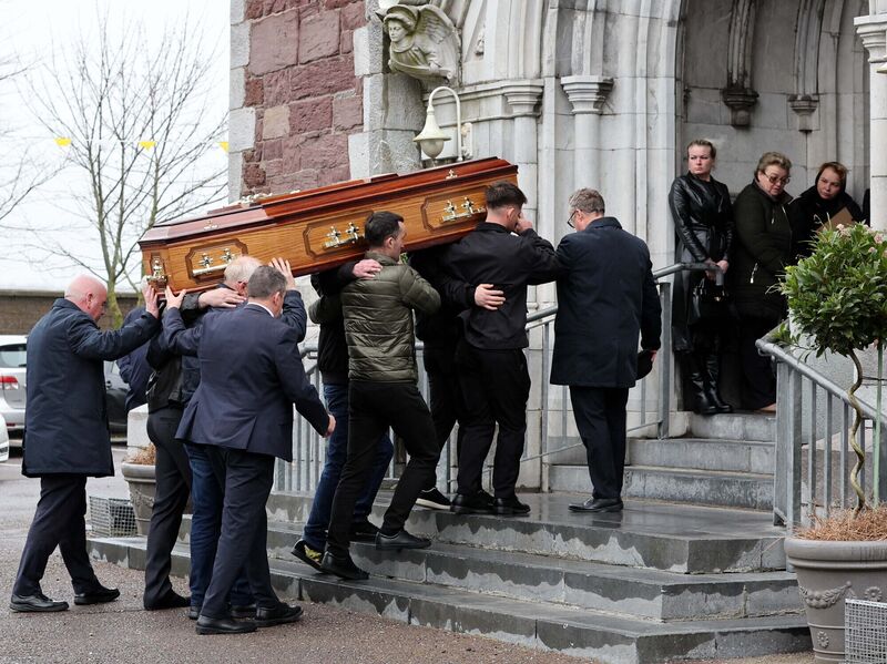 Funeral of Oleksandr Zhyvytskyi, at The Cathedral of St. Mary &amp; St. Anne, North Cathedral, Cork.