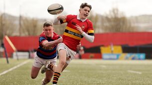 <p>CBC vs St. Munchin's: Christian Brothers Cork's Rory Barry and Rory Jones of St Munchin's</p> <p>CBC vs St. Munchin's: Christian Brothers Cork's Rory Barry and Rory Jones of St Munchin's</p>