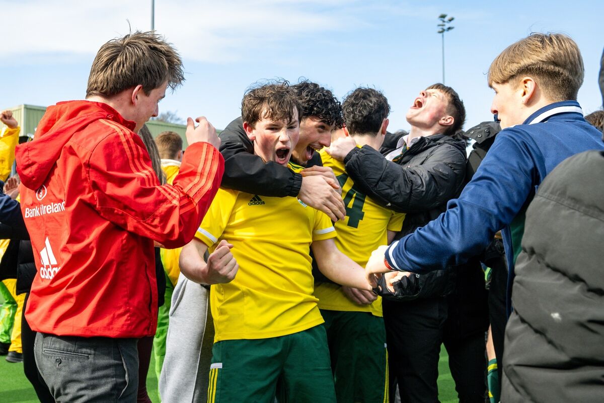 Ashton's Will Black is surrounded by supporters after their cup win. Picture: Chani Anderson