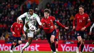 <p>CORKER: Chiedozie Ogbene in action against Ladislav Krejčí of Czechia in Prague on Thursday night. Picture: Seb Daly/Sportsfile</p> <p>CORKER: Chiedozie Ogbene in action against Ladislav Krejčí of Czechia in Prague on Thursday night. Picture: Seb Daly/Sportsfile</p>