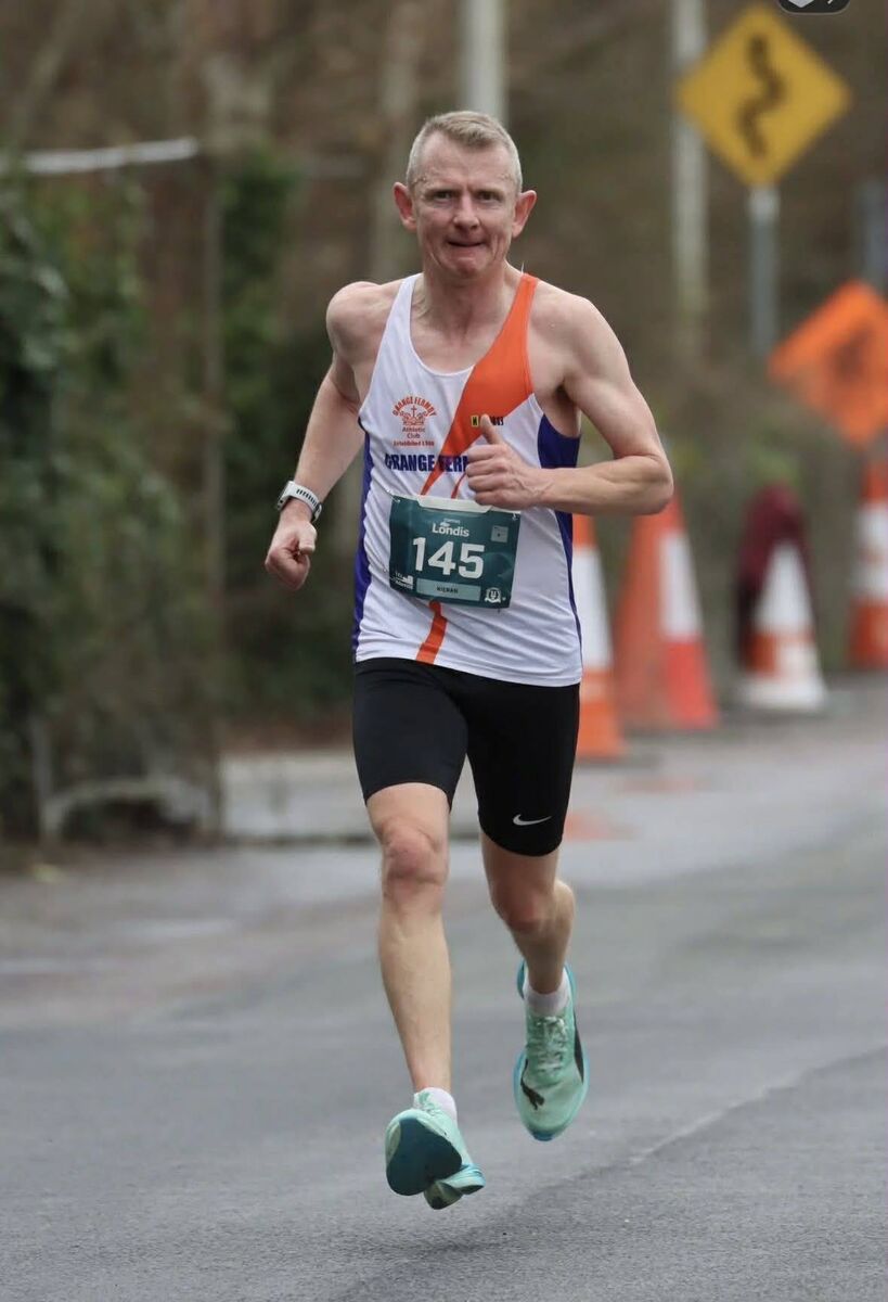 Kieran McKeown pictured during one of his long distance races