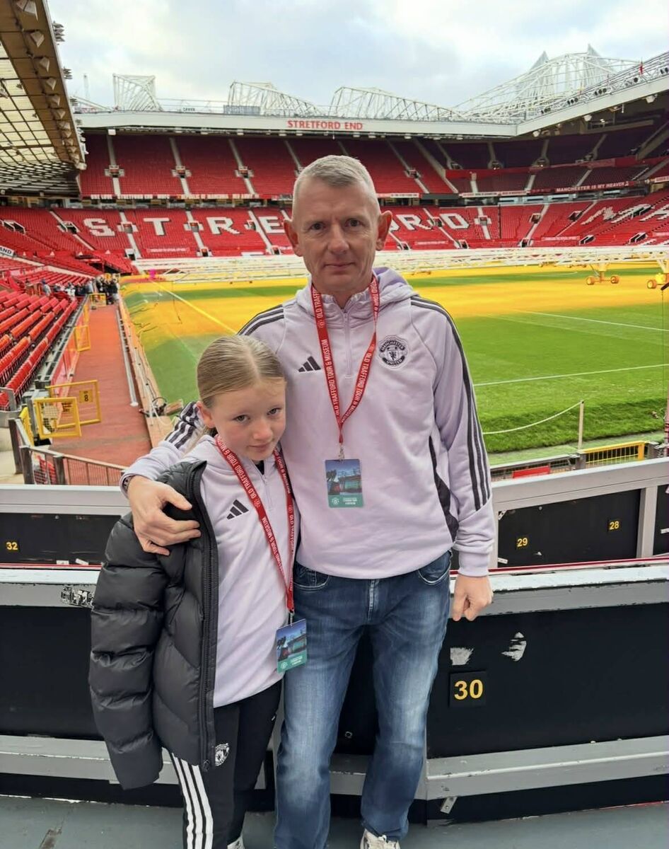 Kieran McKeown pictured with his daughter Hannah 