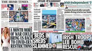 What the papers say: Monday's front pages What the papers say: Monday's front pages