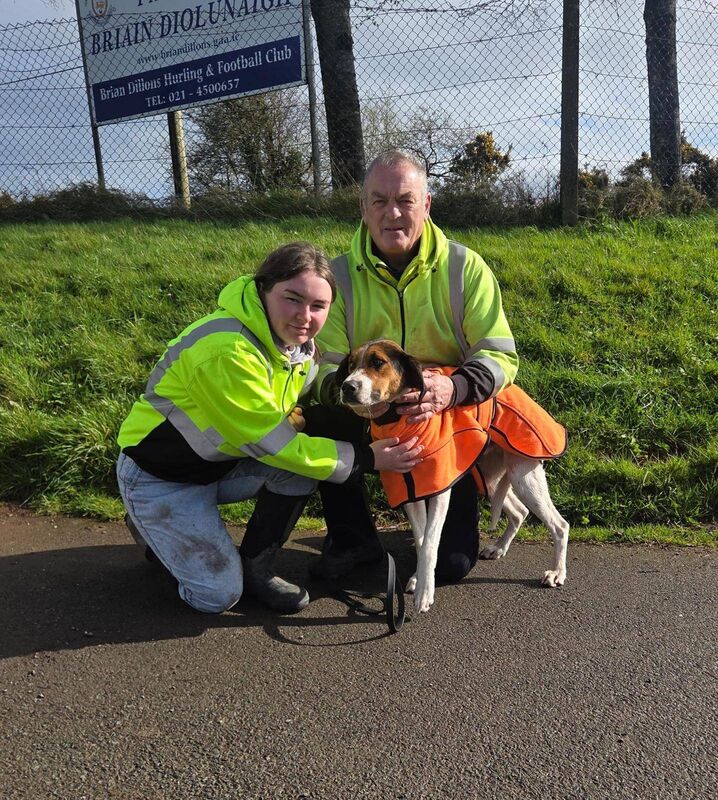 Cork Draghunting: Emily and Barry O'Keeffe with Border Mystery of Shanakiel Harriers winner of Mayfield Senior Maiden Draghunt. 