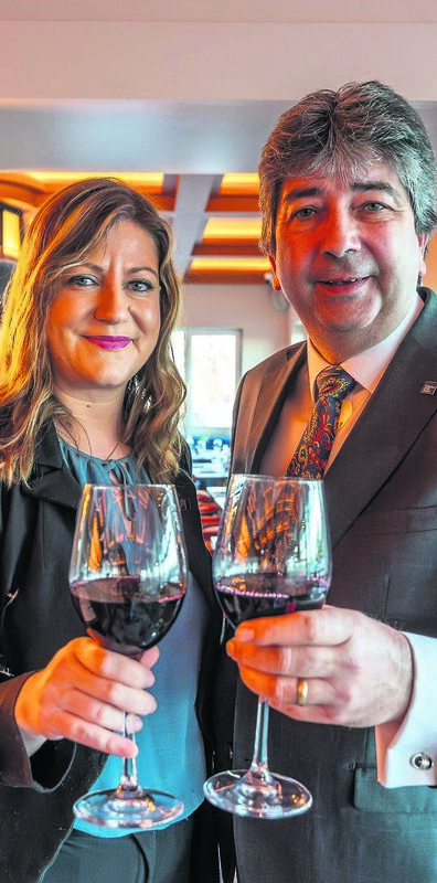 Manager of the Lighthouse Bar &amp; Bistro, Farrah Bourke, and managing director Stephen Belton at the launch of the revamped premises earlier this month. Picture: Noel Sweeney