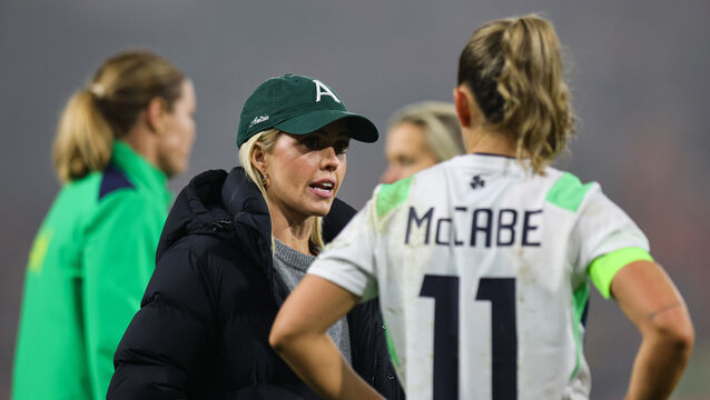 <p>Injury ruled Cork's Denise O'Sullivan out of Ireland's defeat in the Netherlands. Picture: INPHO/Ryan Byrne</p>