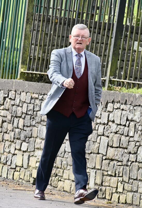  Bob Donovan of Cobh Ramblers attending the funeral. Picture: Larry Cummins.