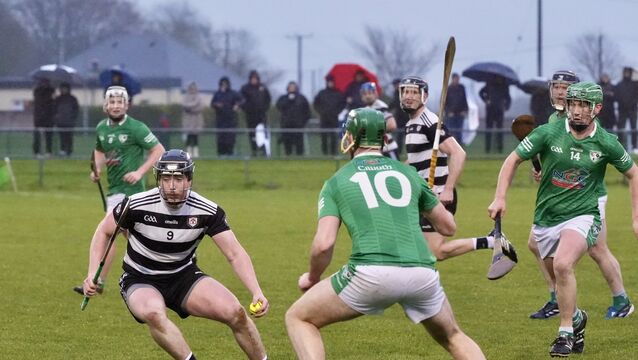 <p>Midleton's Aaron Mulcahy in possession during Thursday's RedFM Hurling League Division 1 game against Killeagh. Picture: Noel Sweeney</p>