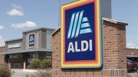 Aldi Discount Supermarket. Aldi sells a range of grocery items, including produce, meat and dairy at discount prices.