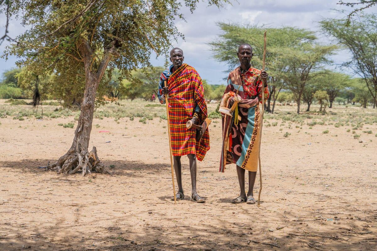 David Aote and Ebei Tukon. Photo:Eugene Ikua/Concern Worldwide