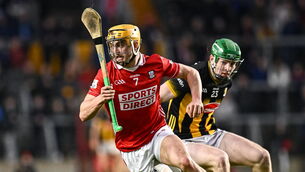 <p>Micheál Mullins of Cork in action against Kilkenny's Luke Connellan in last year's Allianz HL Division 1A game at SuperValu Páirc Uí Chaoimh. Picture: Piaras Ó Mídheach/Sportsfile</p>