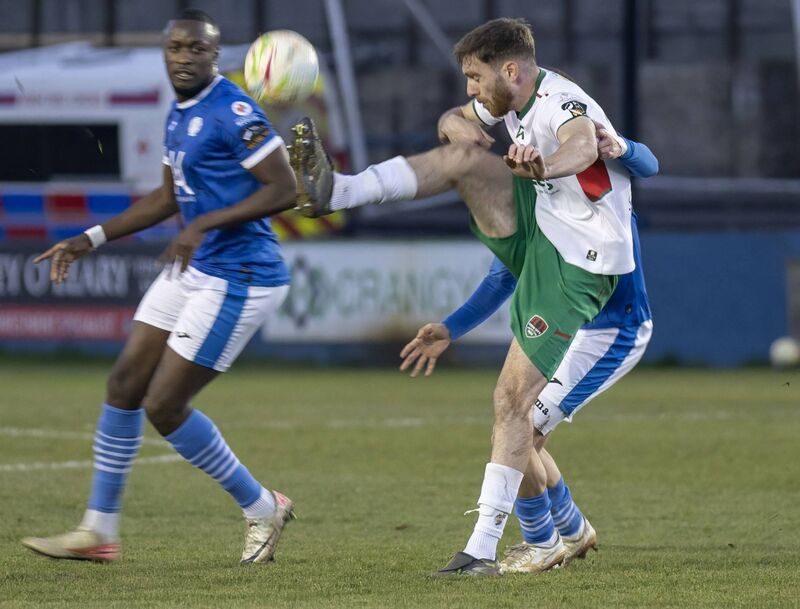 Cork midfielder Conor Drinan attempts to the bring the ball under control against Finn Harps. Picture: North West Newspix