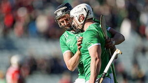 Inpho Gearoid Hegarty and Aaron Gillane celebrate after the game 5/4/2026