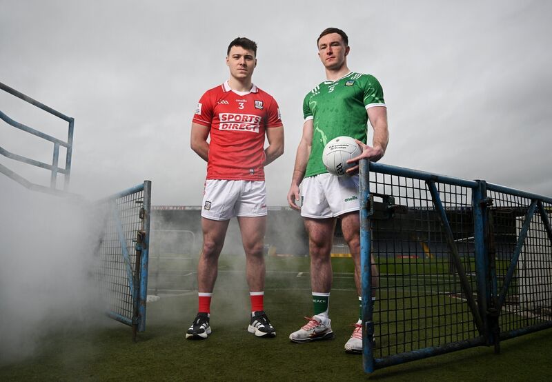 Daniel O'Mahony of Cork and Barry Coleman of Limerick. Picture: David Fitzgerald/Sportsfile