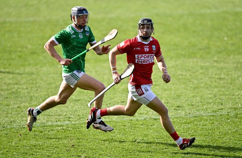 Cork's Mark Coleman of Cork in action against David Reidy of Limerick. Picture: Ben McShane/Sportsfile