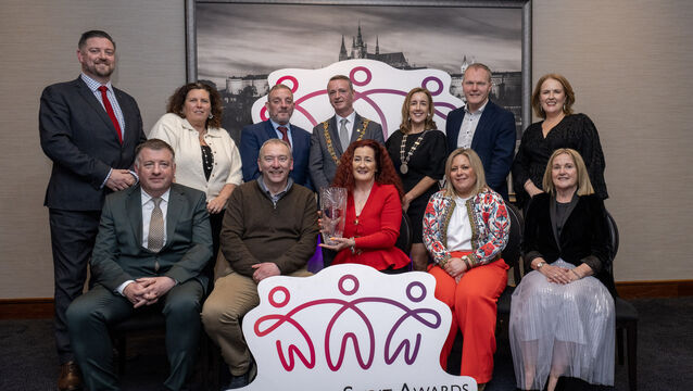 <p>Helen Noonan has received the overall prize at the Cork International Hotel Community Spirit Awards 2025 for her 30-year contribution to the Cork Women's and Schoolgirls Soccer League. Picture: Brian Lougheed</p>