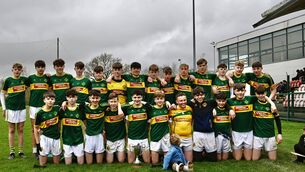 <p>St Michael's celebrate their Premier 2 Féile win at MTU. Picture: Noel Sweeney</p> <p>St Michael's celebrate their Premier 2 Féile win at MTU. Picture: Noel Sweeney</p>