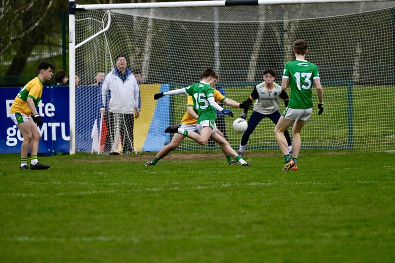 Ollie Power scores an early goal for Ballincollig. Picture: Noel Sweeney
