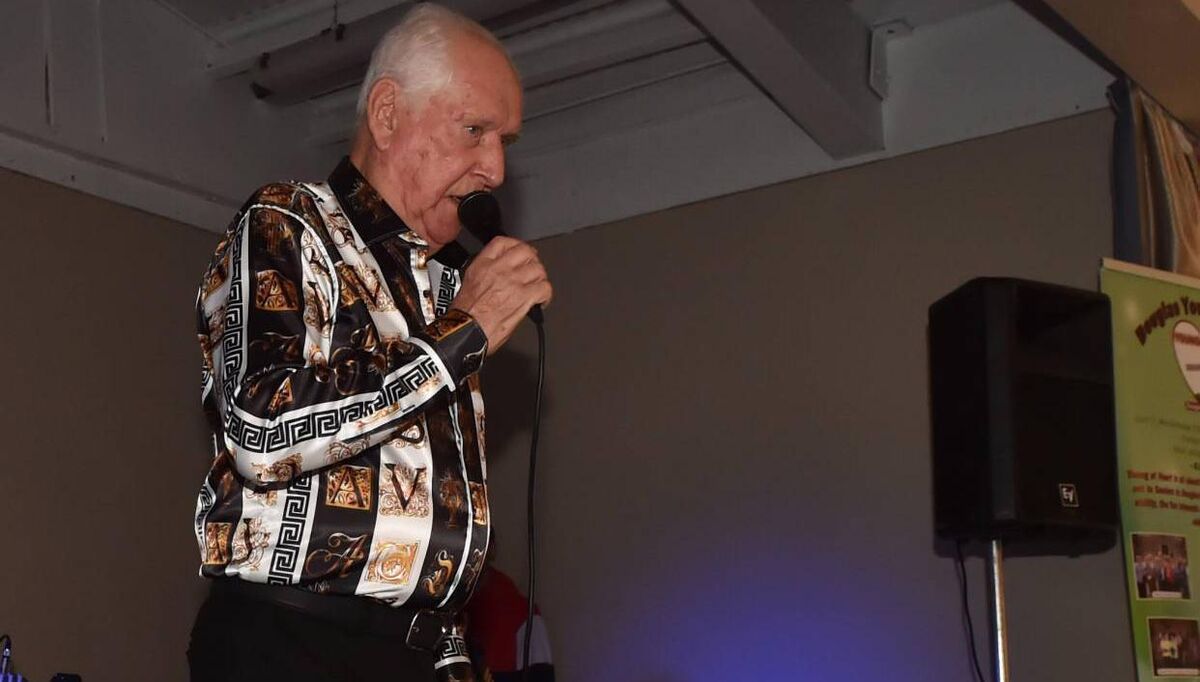 Art Supple singing at the Young at Heart tea dance at Douglas GAA club in 2023. Picture: Eddie O'Hare Art Supple singing at the Young at Heart tea dance at Douglas GAA club in 2023. Picture: Eddie O'Hare